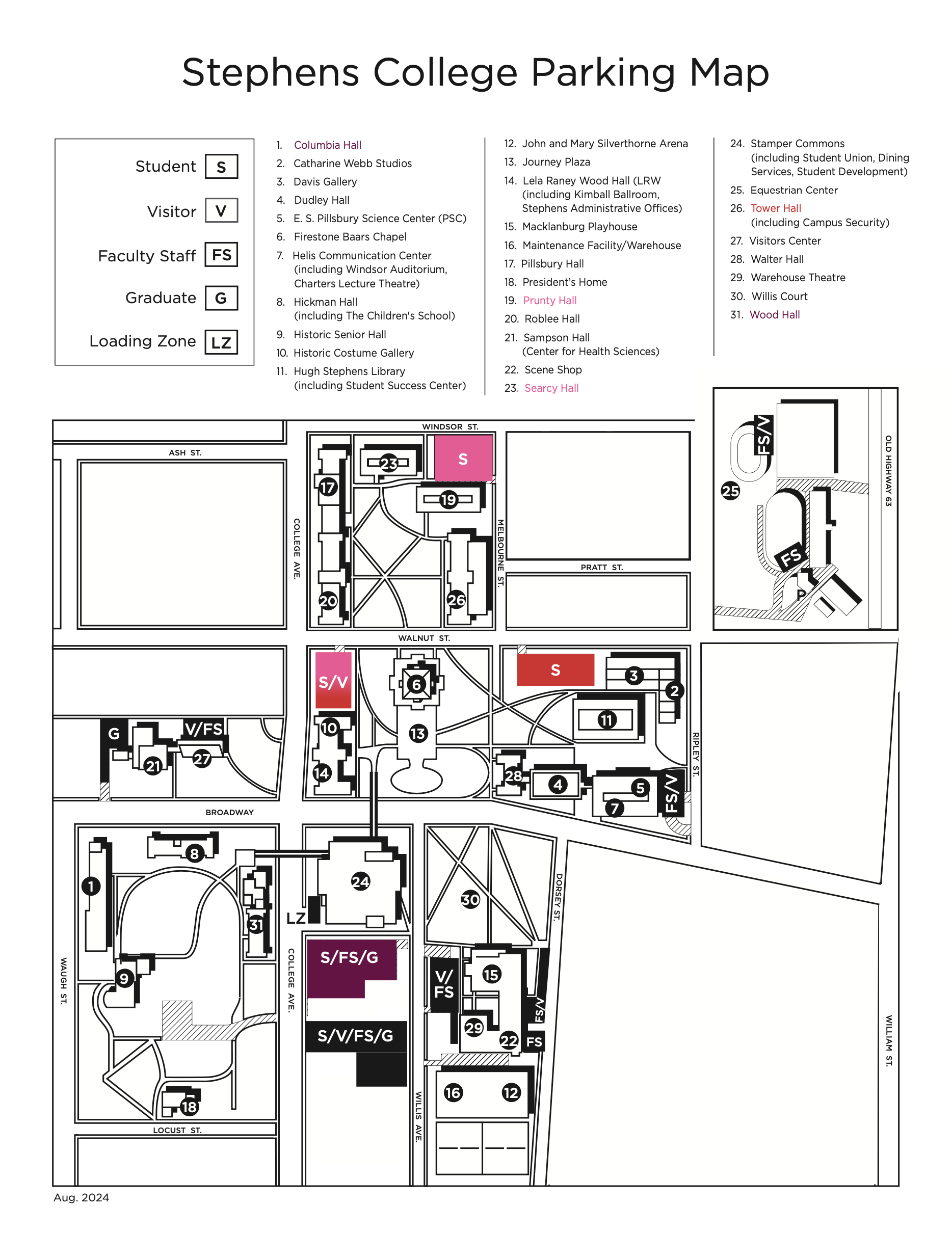 University Of De Campus Map