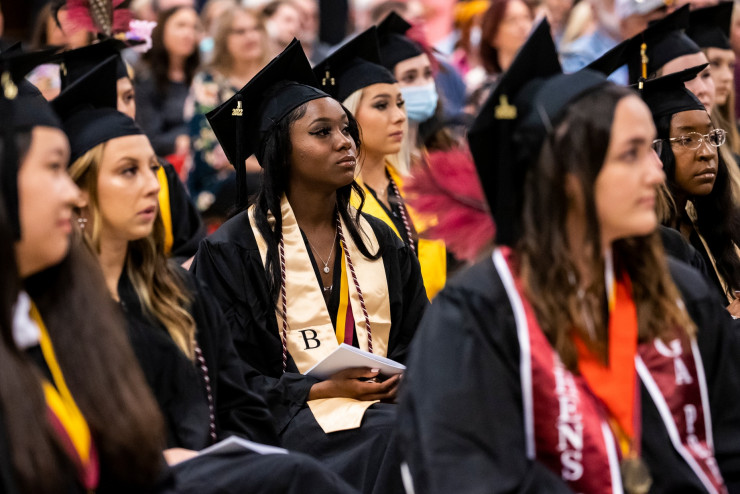 Stephens students at graduation.