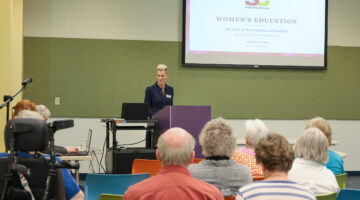 President Lundeen Addresses Women’s Leadership at League of Women Voters Event