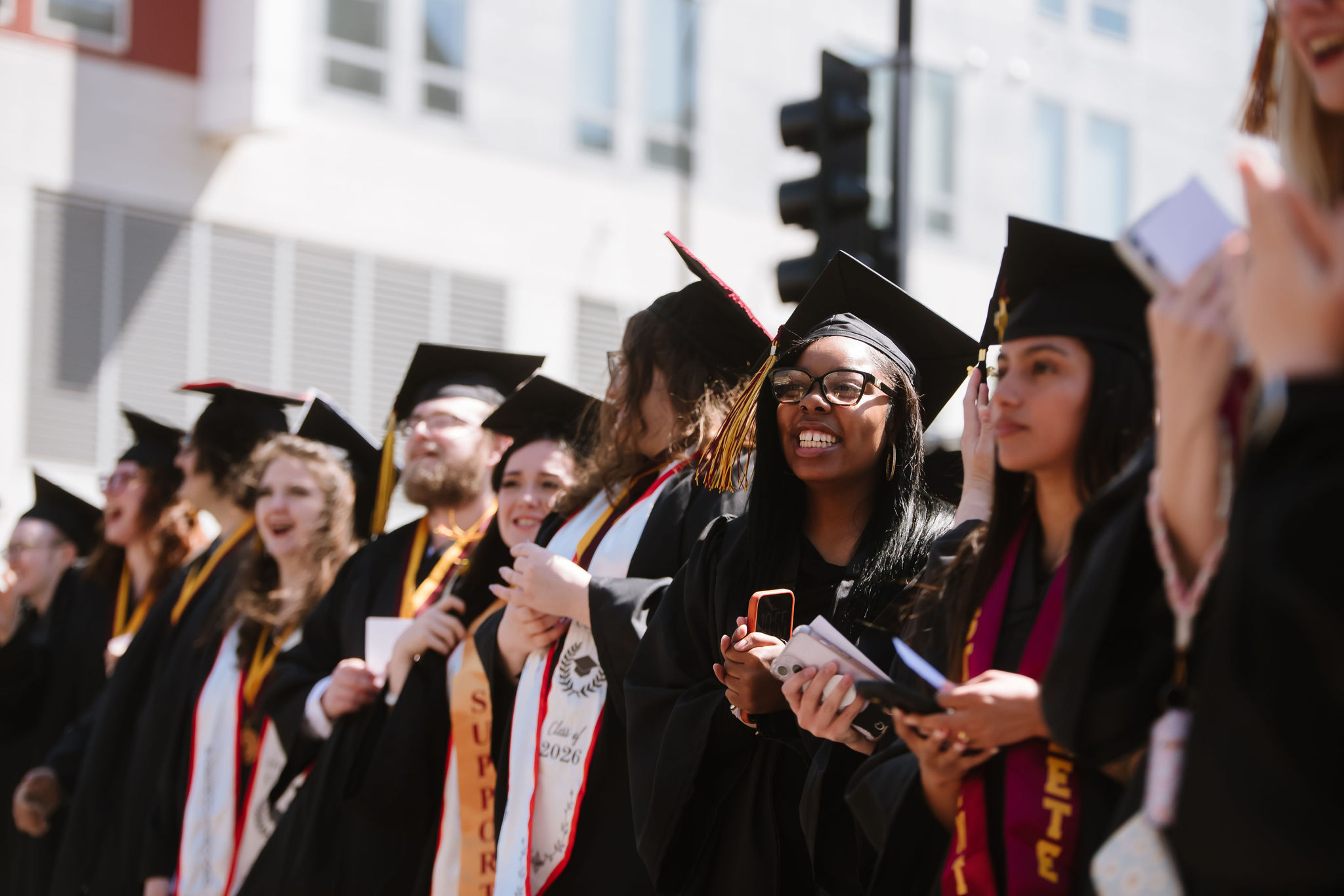 Stephens students at graduation.